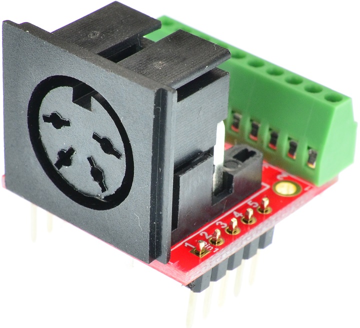 Din 4 Female connector Breakout Board